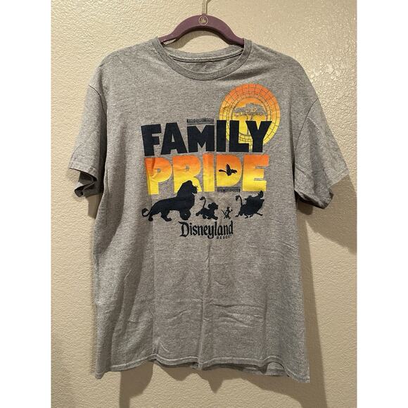 Disney Parks Lion King L Grey Tee Family Pride Disneyland Simba Timon Pumba Zazu - Picture 1 of 2
